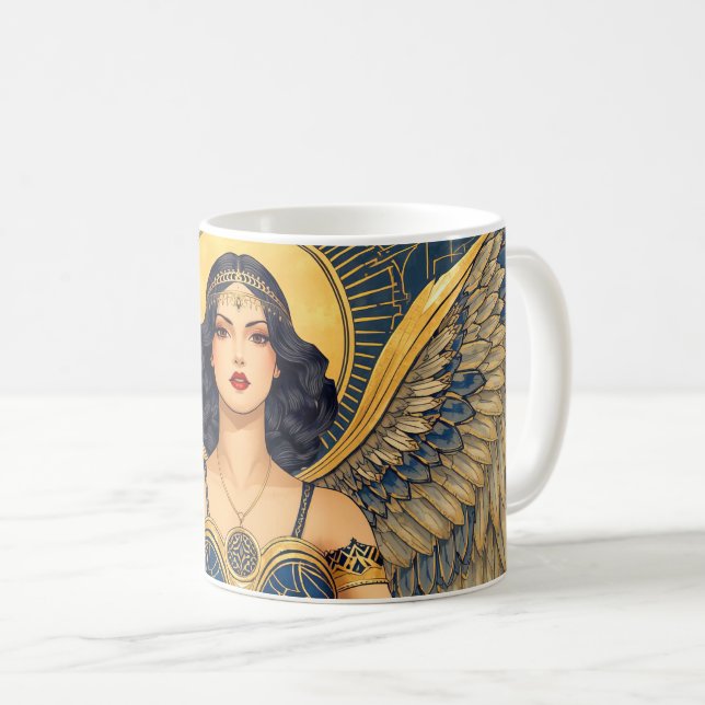 Caneca De Café Sussurro de Anjo (Frente Esquerda)