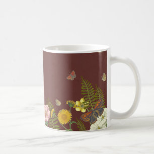 Caneca De Café Susurros de Borboletas e Flores