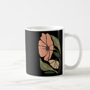 Caneca De Café Sutil Boho Flores Anti Trum P Liberal Protesto Re