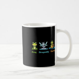 Caneca De Café Sutil Humor Político Sapo Libélula Tartaruga Yoga