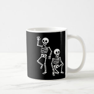 Caneca De Café Sutil Party Skeletons Halloween Cole Engraçado Spo