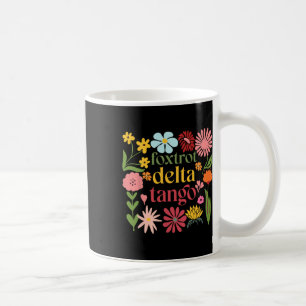 Caneca De Café Sutil Tampão Floral Resiste Flores de Camisa Foxtr