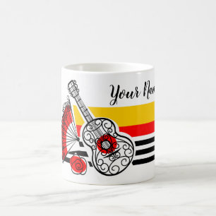 Caneca De Café Suvenires Espanhol - Risca Clássica