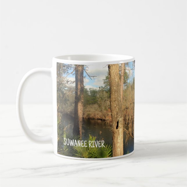 Caneca De Café Suwanee River, Big Shoals State Park, Flórida Mug (Esquerda)