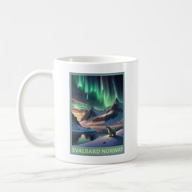 Caneca De Café Svalbard Noruega (Esquerda)