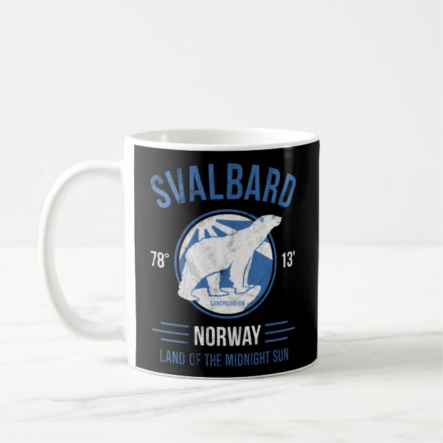 Caneca De Café Svalbard Norway Polar Bears Longyearbyen Gif (Esquerda)