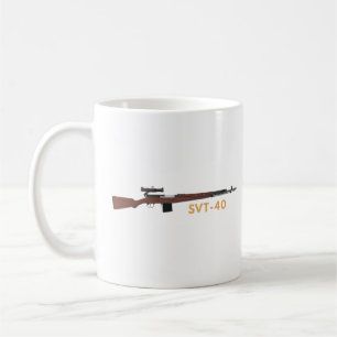Caneca De Café SVT-40 Sniper soviético WW2 Rifle