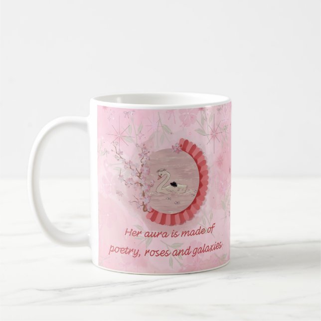 Caneca De Café Swan elegante Mug (Esquerda)