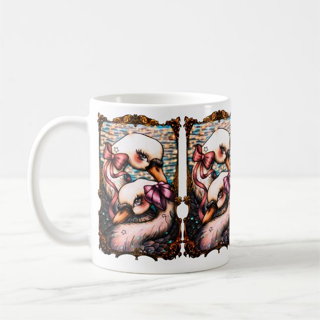 Caneca De Café Swan Lovers  (Esquerda)