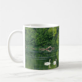 Caneca De Café Swans Tranquilos
