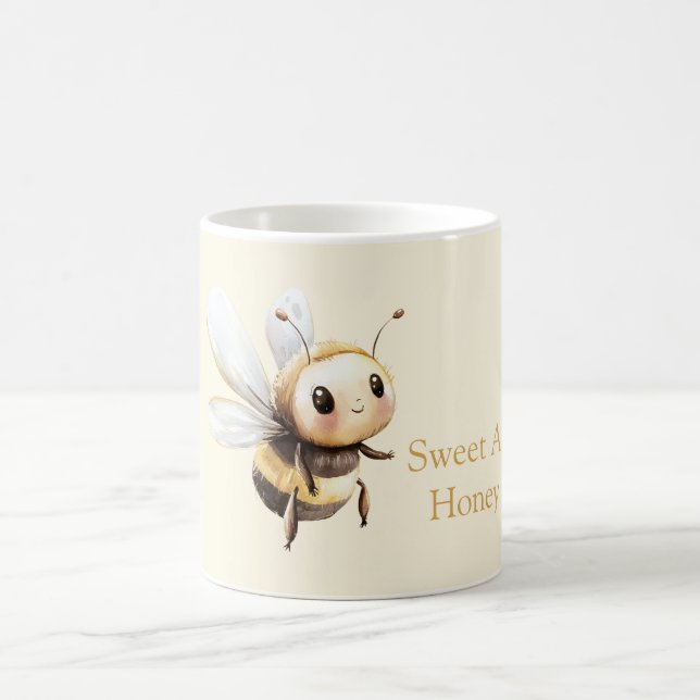 Caneca De Café Sweet As Honey Cute Happy Bee (Centro)