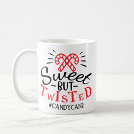 Caneca De Café Sweet But Twisted Candy Cane Christmas