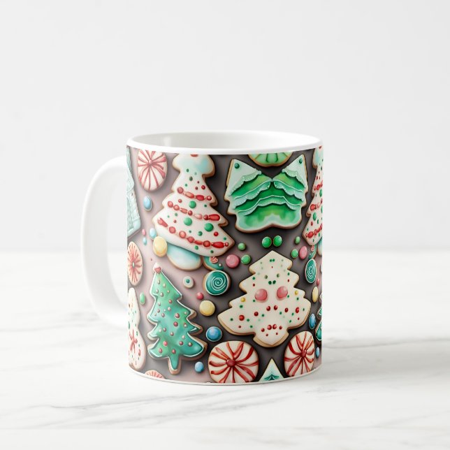Caneca De Café Sweet  Christmas and New Year Sugar cookies (Frente Esquerda)