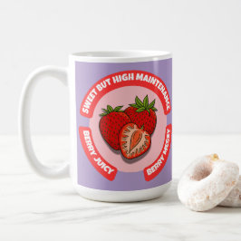 Caneca De Café Sweet Juicy Strawberries Summer Fruit 