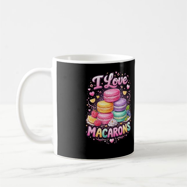 Caneca De Café Sweet Love Macarons (Esquerda)