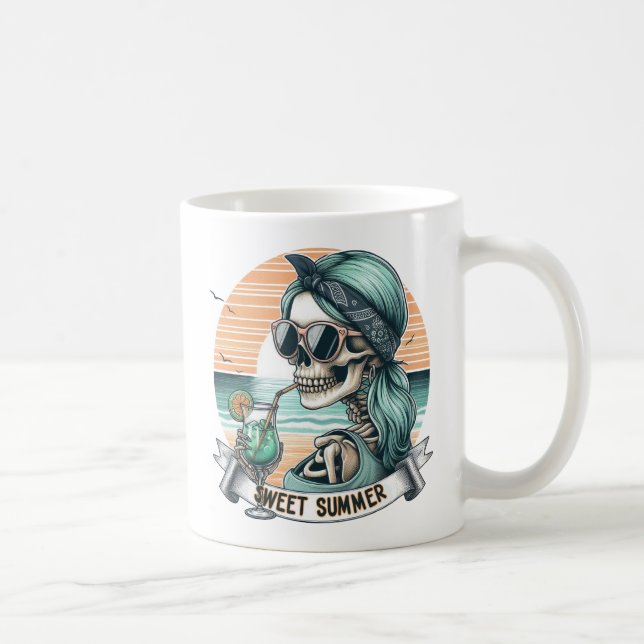 Caneca De Café Sweet Summer - Skeleton Beach Vibe (Direita)