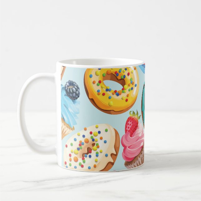 Caneca De Café Sweet Sweets: Padrão de Delícia. (Esquerda)
