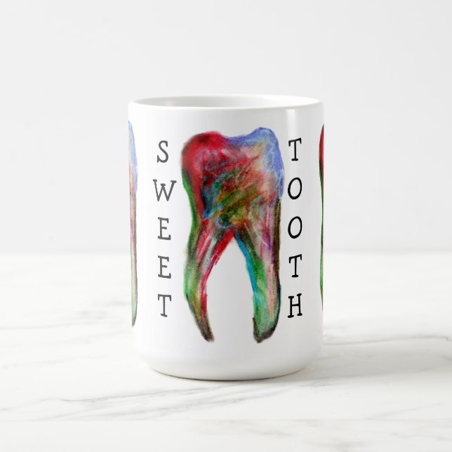Caneca De Café Sweet Tooth Dental Coffee Mug (Centro)