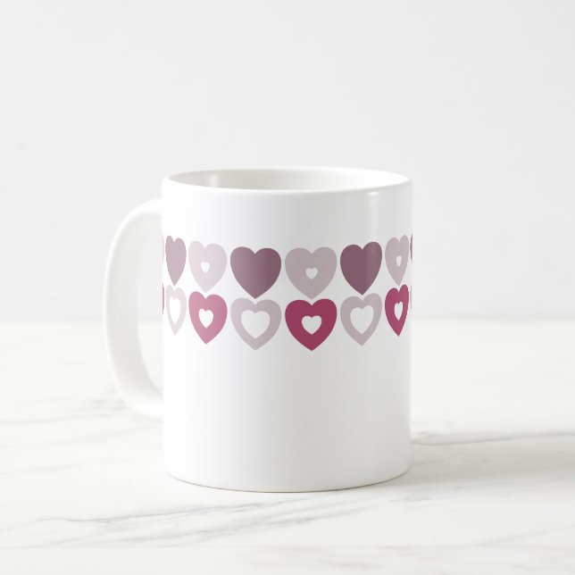 Caneca De Café Sweetheart Quilt Mug (Frente Esquerda)
