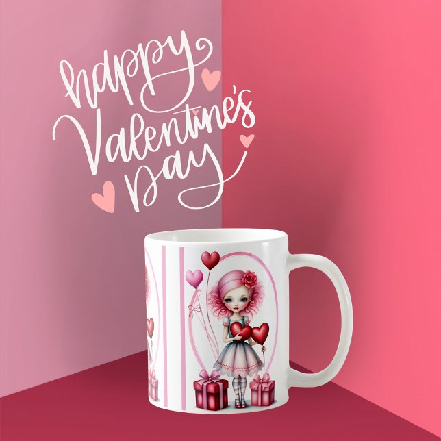 Caneca De Café Swetheart Namorados Girl Coffee Mug (Criador carregado)