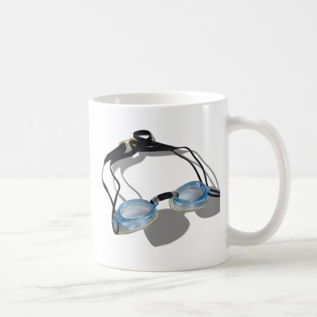 Caneca De Café SwimmingGoggles091210 (Direita)