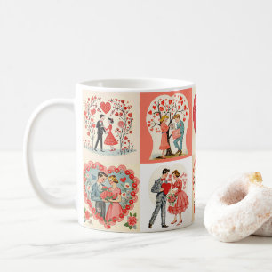 Caneca De Café Swingin' Sixties Valentine Patchwork