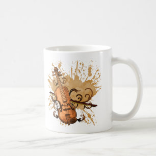 Caneca De Café Swirl Violin Mug
