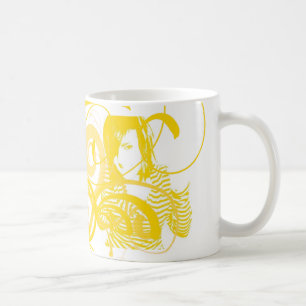 Caneca De Café swirly menina