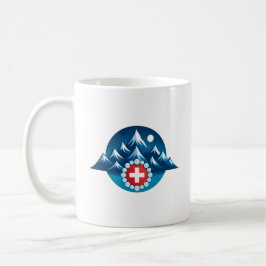 Caneca De Café Swiss Alps Illustration
