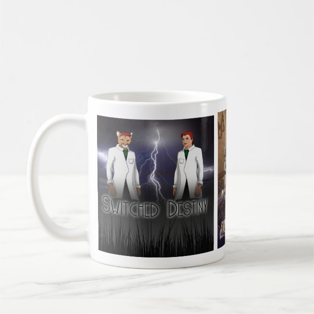 Caneca De Café Switched Destinies 3 book cover coffee mug (Esquerda)