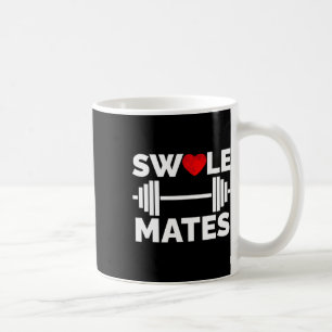 Caneca De Café Swole Mates Correspondentes Casais Workout Gym Par