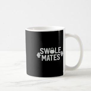 Caneca De Café Swole Mates Swolemates Casais Engraçados Manchas