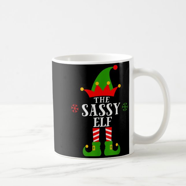 Caneca De Café Sy Elf Funny Matching Family Group Christmas Pajam (Direita)