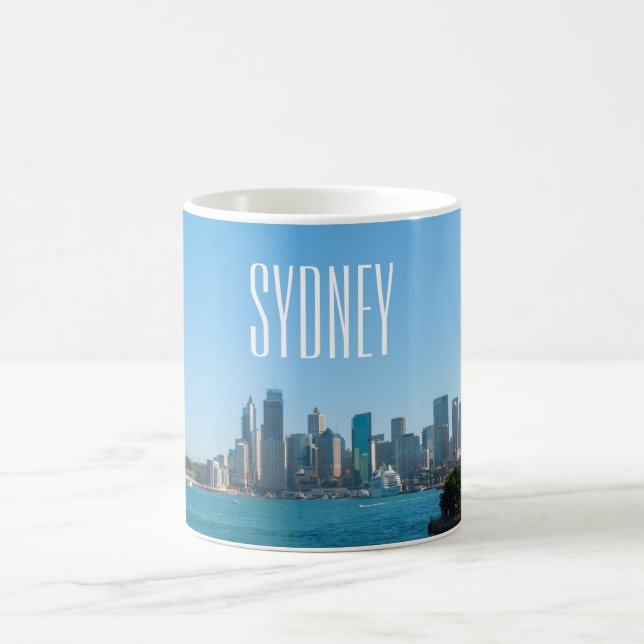 Caneca De Café Sydney Harbor Bridge & Opera House Skyline (Centro)