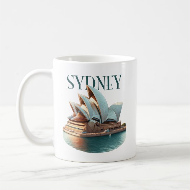 Caneca De Café Sydney Opera House Austrália (Esquerda)