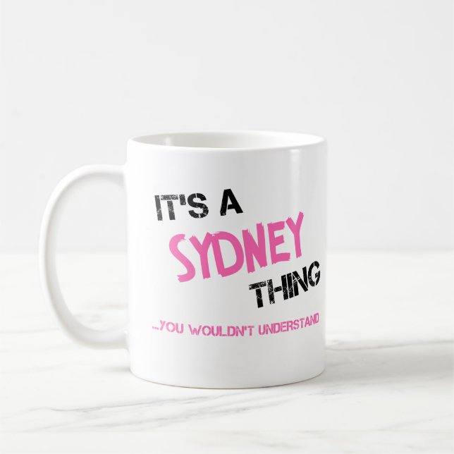 Caneca De Café Sydney, você não entenderia o nome (Esquerda)