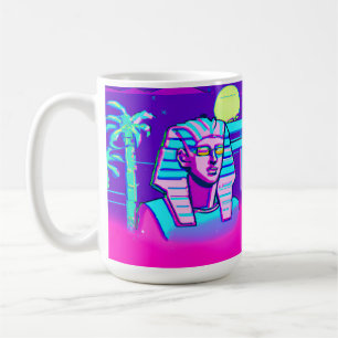 Caneca De Café Synthwave Pharaoh