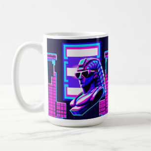 Caneca De Café Synthwave Pharaoh