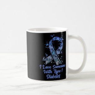 Caneca De Café T1d Eu Amo Alguém Com Diabetes De Teto Tipo 1