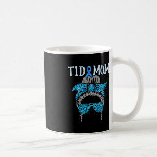 Caneca De Café T1D Mãe Sensibilização Diabetes Azul Diabetes Faix