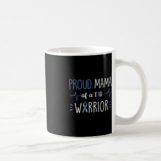 Caneca De Café T1D Orgulhosa Mama Diabetes Consciência Blue Ribbo