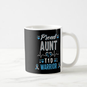 Caneca De Café T1d Orgulhosa Tia Conscientização Diabetes Tipo 1