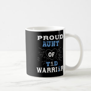 Caneca De Café T1d Tia Orgulhosa Diabetes Sensibilização Tipo 1 I