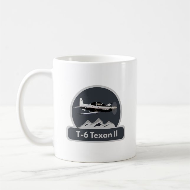 Caneca De Café T-6 Aeronave de treino Texano II (Esquerda)