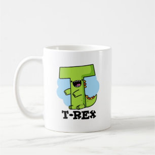 Caneca De Café T-Rex Alphabet Dinosaur Pun
