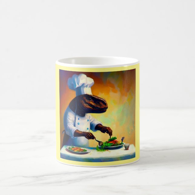 Caneca De Café T Rex Chef (Centro)