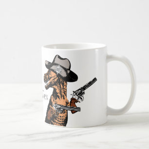 Caneca De Café T-Rex como um vaqueiro de Texas: Um tiranossauro