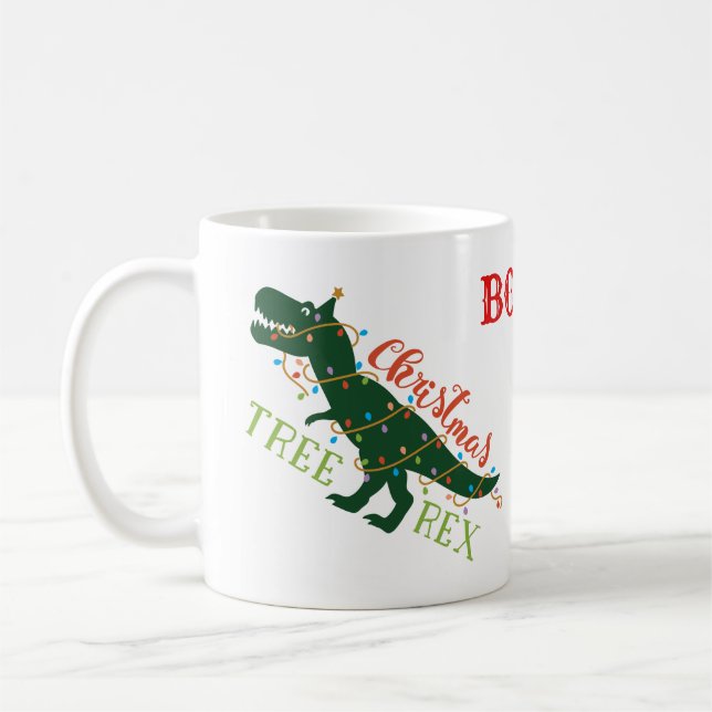 Caneca De Café T-REX de Natal BOSS (Esquerda)