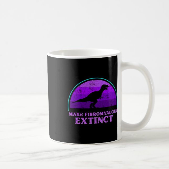 Caneca De Café T Rex Dino Torna Fibromialgia Extinta Tod (Direita)