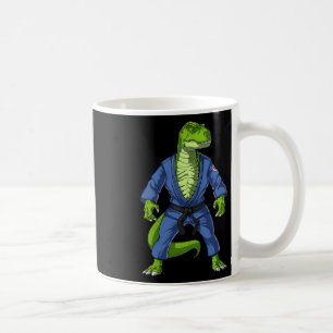 Caneca De Café T-rex Dinossaur Jiu-jitsu Judo Ninja Artes Marciai